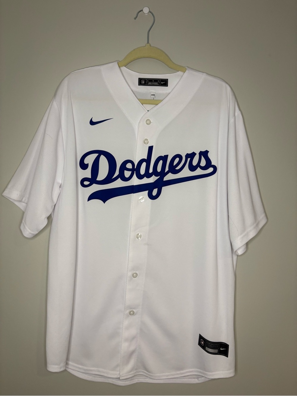 Nike Los Angeles Dodgers Home Replica Jersey White XL NWT MLB Baseball